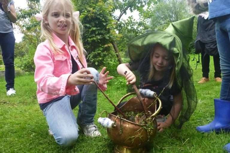 Children's party outside in the nature of Amsterdam with Nature is a party