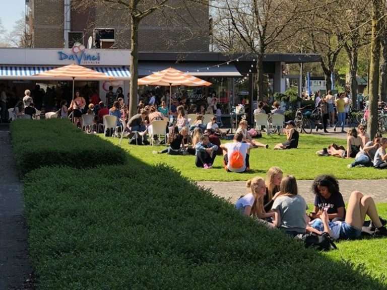 Fresh ice cream at Ice cream parlor Da Vinci in Amstelveen
