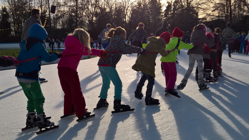 Skating party at the Jaap Eden Ice Rink