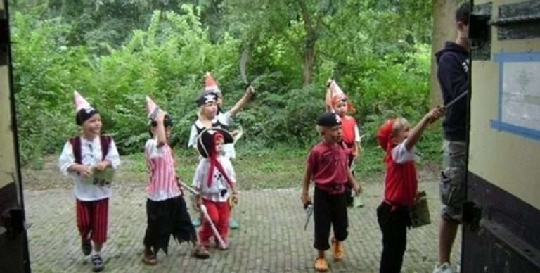 Kinderfeestje in het Fort bij Edam