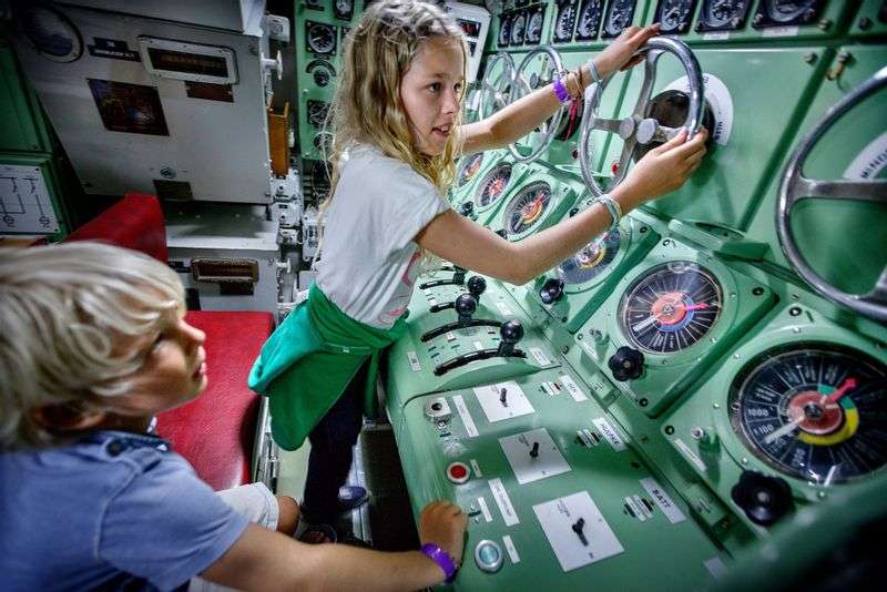 Children’s party at the Marine museum