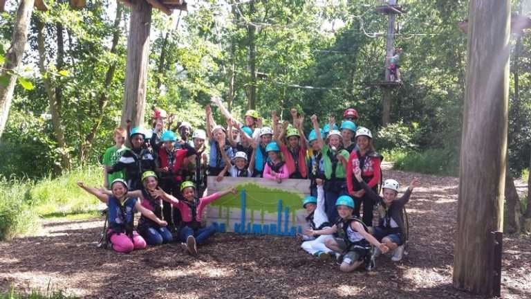 Climbing party at Klimpark Streekbos