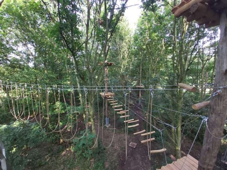 Klimpark Twiske: klimmen op grote hoogte