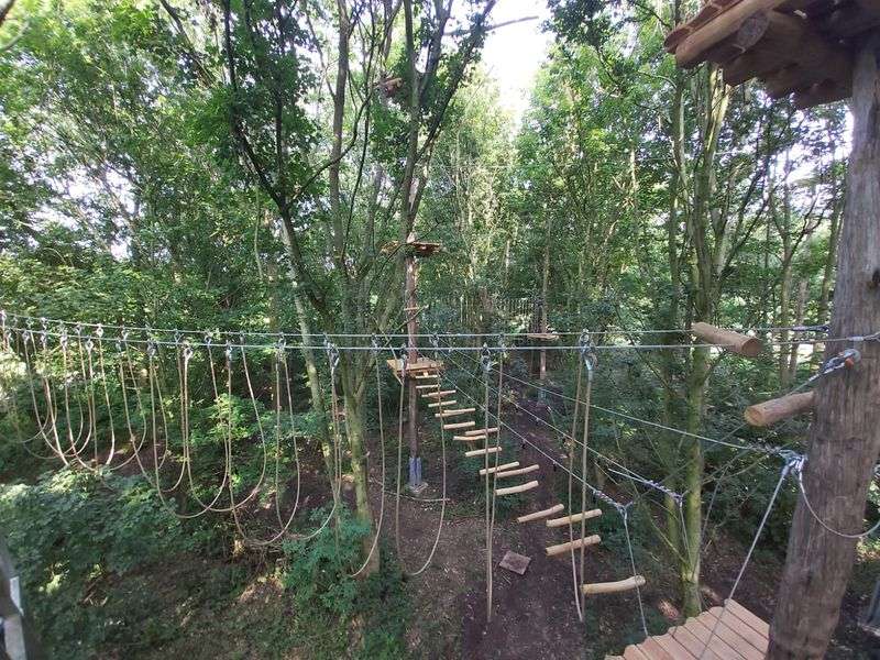 Klimpark Twiske: klimmen op grote hoogte