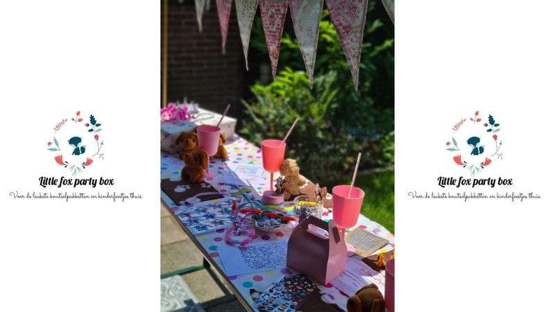 Creative party at home with Little fox party box