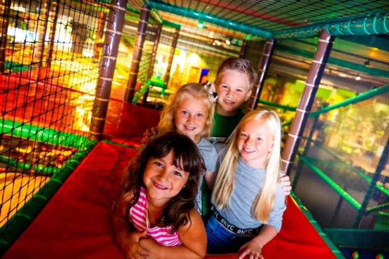 Playing indoors at Monkey Town Amsterdam