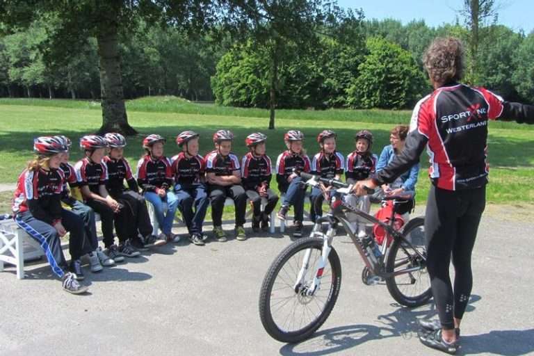 Mountain bike children's party on Wieringen