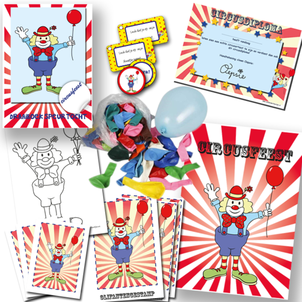 Circus children's party: Complete party package with treasure hunt