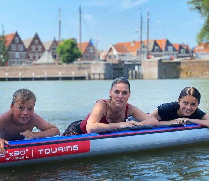SUPing with your children in Waterland