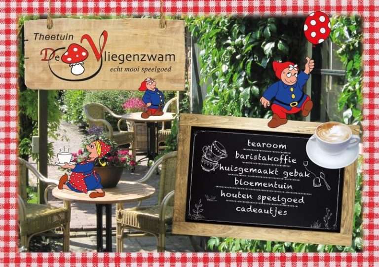 Tea garden and garden café De Vliegenzwam in Oostwoud