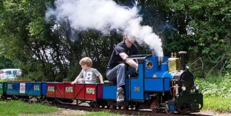 Treintje rijden in Spaarnwoude Park