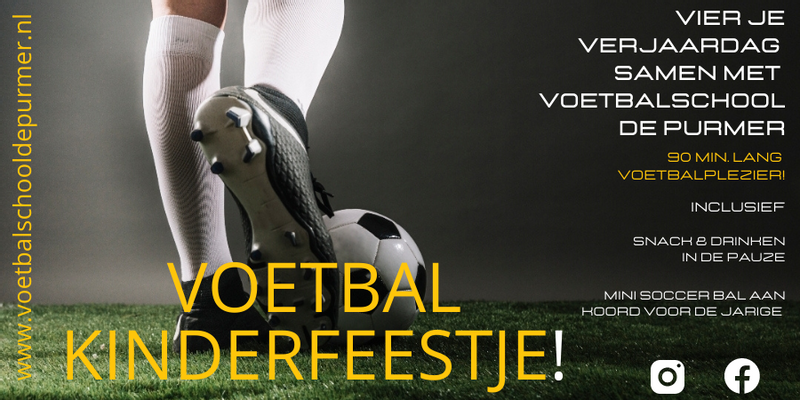 Football party at Football School De Purmer Purmerend